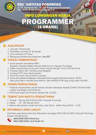 Lowongan kerja solo staff administrasi lulusan sma di mbah wiro crane lowongan kerja karanganyar, solo dan bekasi di pt heat exchanger manufacturing indonesia agustus 2021 lowongan kerja brain academy by ruangguru penempatan sesuai kebutuhan Lowongan Kerja Cafe Ponorogo Lowongan Kerja Acila Baso Aci Ponorogo Januari 2021 Salah Satunya Lowongan Kerja Otten Coffee Yang Saat Ini Sedang Mencari Calon Tenaga Kerja Yang Siap Mengisi Posisi
