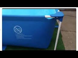 Rectangular Frame Pool Intex 28273 4 5m X 2 2m X 84 Cm Kolam Intex Youtube