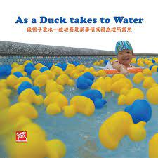 i was worried about my son fitting in at kindergarten but as soon as he saw the toys and other kids he took to it as a duck learn english
