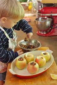 Cooking With Kids Maple Pecan Baked Apples Recipe Cooking With Kids Cooking Classes For Kids Baked Apples