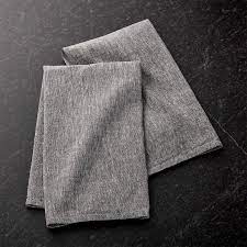 They can be used as hand towels, dish towels, and general clean up wipes for around the house. Chambray Grey Dish Towels Set Of 2 Reviews Crate And Barrel