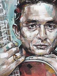 Johnny Cash Art Scarves for Sale