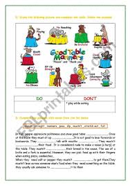 British Table Manners Worksheet Table Manners Education Quotes Vocabulary Worksheets