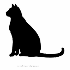 Stencil Cat Sitting Liked On Polyvore Featuring Cats Animals Backgrounds Fillers And Black Cat Template Cat Pumpkin Stencil Cat Quilt