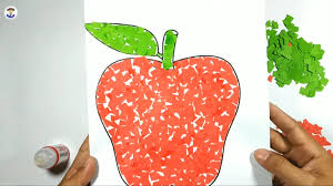Apel adalah adalah buah yang mudah kemudian gambar sebuah garis miring di bagian atas untuk tangkainya. Cara Mudah Membuat Kolase Anak Sekolah Dari Kertas Origami Cara Jualan Online
