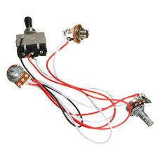 Here are a few that may be of interest. Hot Sale Electric Guitar Wiring Harness Kit 3 Way Toggle Switch 1 Volume 1 Tone 500k Pot Electric Guitar 2 H Electric Guitar Parts Electric Guitar Guitar Parts