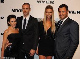 Minogue recently resumed performing after treatment for breast cancer diagnosed in 2005. Did These Flirty Pictures Of Boyfriend Kris Smith With Model Jennifer Hawkins Signal The End For Heartbroken Dannii Minogue Dannii Minogue Jennifer Hawkins Blonde Women