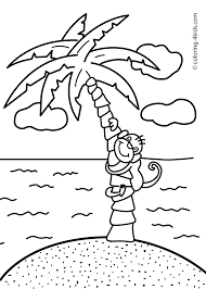 Palma And Monkey Nature Coloring Page For Kids Printable Free Turtle Coloring Pages Coloring Pages Coloring Pages For Kids