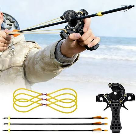 Runzkzy Fish Shooting Slingshot Outdoor Fishing Arrow Feather Hunting  Catapult Suit - Walmart.com
