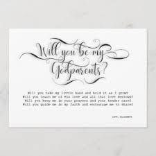 15% off with code zazjunegifts. Personalized Will You Be My Godparents Gifts On Zazzle