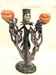 Disney Nightmare Before Christmas Jack Skellington 3 Candle Sticks Holder Rare Ebay