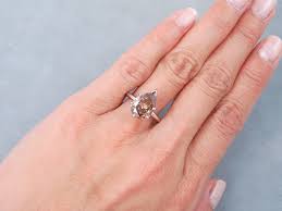 Because it is a diamond. 2 70 Ct Pear Shape Diamond Solitaire Engagement Ring Chocolate Si2