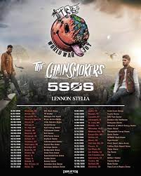 5sos Are Touring With The Chainsmokers In North America This Year Chainsmokers 5 Seconds Of Summer Second Of Summer