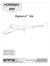 Horizon Hobby Eflite Opterra 2m Wing Bnf Manual Manualzz Com