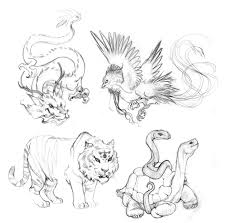 Break out your top hats and monocles; Chinese Element Animals Sketch By Rincharmie On Deviantart