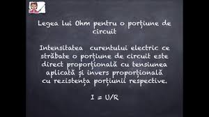 Legea lui ohm se poate aplica și unei porțiuni de circuit. Legea Lui Ohm Pentru O Portiune De Circuit E C D Laura Onose Youtube