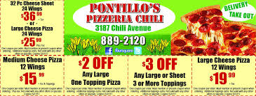 Save At Pontillo S Pizzeria In Rochester Ny With Valpak Coupons Chili Large Pizza Coupons