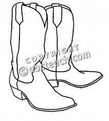 Clip Art Western Theme Cowboy Boots B W Abcteach Cowboy Boots Drawing Cowboy Quilt Leather Tooling Patterns