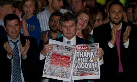 News of the World: 10 years since phone-hacking scandal brought down  tabloid | News of the World | The Guardian