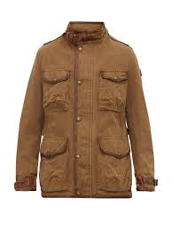 Journey Leather Trimmed Canvas Field Jacket Belstaff