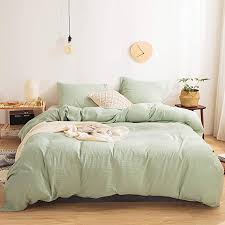 Shop for sage green duvet cover online at target. Amazon Com Move Over 3 Pieces Sea Green Duvet Cover Set Green Bedding 100 Washed Microfiber Solid Co Sage Green Bedroom Bedroom Green Green Comforter Bedroom