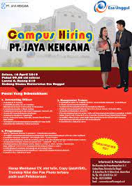 We did not find results for: Campus Hiring Pt Jaya Kencana Universitas Esa Unggul
