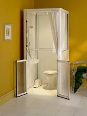 The white subway tile set in running bond format provides the shower with a clean and bright feel, and the wainscot paneling throughout the space completes the vintage inspired look. Front Entry Shower Cubicles And Shower Cubicle Toilets Chiltern Invadex