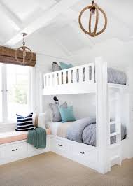 The focal point of any bedroom should be the bed, and gray is a great color to use to help you drift off to sleep. White Bedroom Ideas For Kids Hgtv Bunk Bed Designs Kids Bunk Beds Bed Design