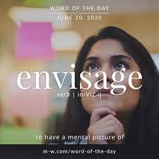 Envisage Is The Wordoftheday Language Languagelearning Merriamwebster Dictionary In 2020 Word Of The Day Cool Words Words