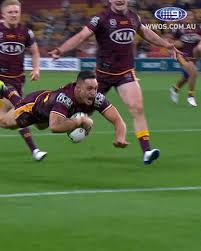 The national rugby league (nrl) has today advised brisbane broncos player kotoni staggs that he will not be permitted to return to the nrl before round 16 of the telstra. Nrl On Nine The Try Of 2020 Kotoni Staggs Facebook