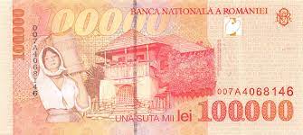 A year ago, on that day, the currency rate romanian leu to euro was: Romania 100 000 Lei 1998 Unc Roupn110a Romania
