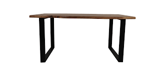 Wooden dining table with metal legs uke tuner. Live Edge Dining Table U Leg 200x100cm Acaciawood Iron Tables Table Tops Henk Schram Meubelen