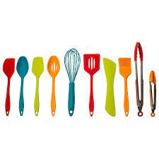 The core kitchen 10 piece silicone utensil set is designed to be gentle on cookware surfaces. Core Kitchen 10 Piece Ergonomic Silicone Utensil Set Silicon Utensils Silicone Utensil Set Utensil Set