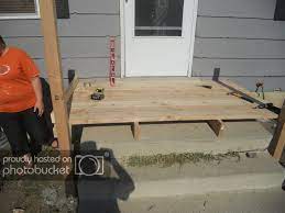 Mommy How To S Building A Porch Porch Steps Front Porch Makeover Building A Porch