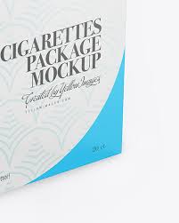 Paper Cigarette Pack Mockup In Packaging Mockups On Yellow Images Object Mockups