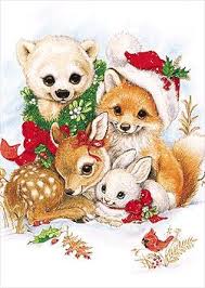Ruth Morehead Animated Christmas Christmas Animals Christmas Illustration
