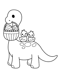 * * * * brontosaurus coloring page. Printable Easter Brontosaurus Coloring Page