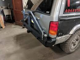 84 01 xj rear bumper kit diy off road. Rear Bumper With Tie Ins Jeep Cherokee Xj 84 01 Affordable Offroad