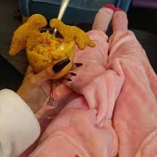 So let's put all these pieces together. Wine Glass Filled With Mac And Cheese Garnished With 2 Dinosaur Nuggets 9gag