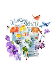 Maybe you would like to learn more about one of these? Wisconsin Map By Sara Franklin On Artfully Walls Artfully Walls