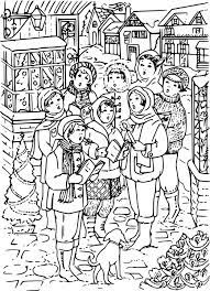 The spruce / miguel co these thanksgiving coloring pages can be printed off in minutes, making them a quick activ. Christmas Carols Carolers Free Vector Graphic On Pixabay