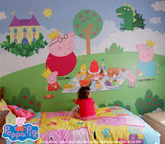 Easy to install and remove wallpaper murals, everyone's favorite little pig is now available as a wallpaper mural! Peppa Pig Room Decor Ideas 736x642 Download Hd Wallpaper Wallpapertip