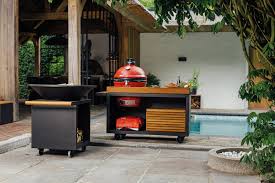 Ofyr Teak Table Black For Big Green Egg The Bbq Store Spain