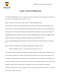 Citations should be cited according to apa format. Example Of An Annotated Bibliography Introduction A Complete Guide To The Mla Annotated Bibliography