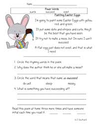 Easter Poem Questions April Poems Fun Lessons Easter Poems