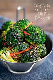 15 Minute Stir Fry Broccoli With Ginger Sesame Recipe In 2020 Fried Broccoli Broccoli Recipes Vegetable Recipes