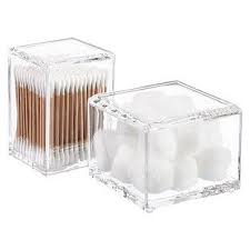 Canisters help keep frequently used ingredients within reach on your kitchen counter. Acrylic Square Canisters With Lids Medicine Cabinet Organization Bathroom Containers Acrylic Decor