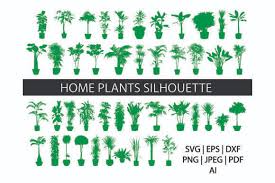 Download Home Plants Silhouette Bundle Graphic By Meshaarts Creative Fabrica PSD Mockup Templates