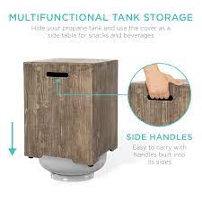 Check spelling or type a new query. Siusumfo 20x18 Inch 50 000 Btu Outdoor Patio Rustic Farmhouse Wood Finish Propane Fire Pit Table And Storage Side Table Free Lava Rocks Fire Tables Fire Pits Outdoor Fireplaces Fcteutonia05 De