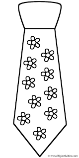 Stats on this coloring page. Neck Tie With Flowers Coloring Page Clothing